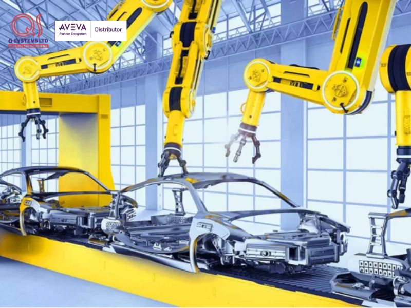 Sản xuất ô tô sử dụng công nghệ tự động hóa