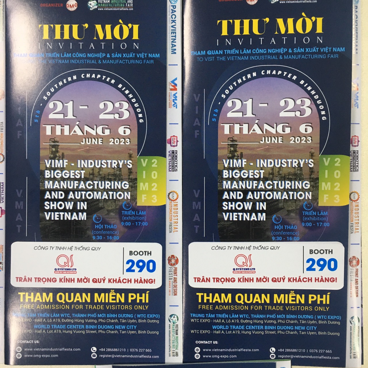 Q SYSTEMS Trân Trọng Kính Mời Quý Khách Hàng Tham Dự Triển Lãm - VIMF 2023